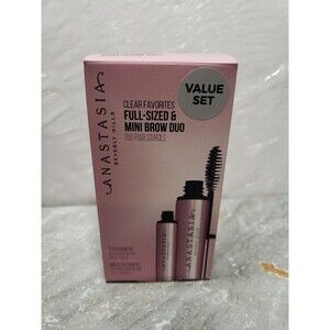 Anastasia Beverly Hills Clear Favorites Brow Duo Full Size & Mini Clear Gel NEW